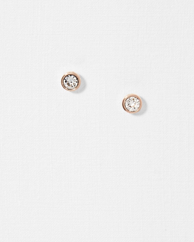 Ted Baker SINAA Crystal Stud Earring Clear | 572FWDIHU