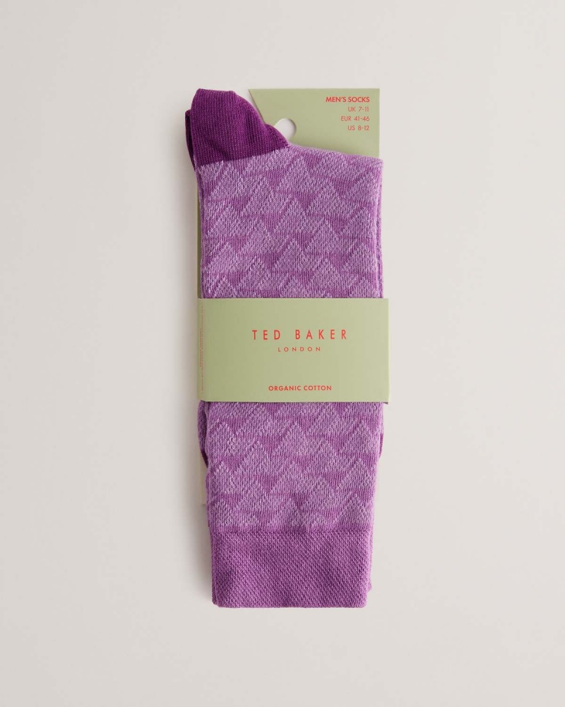 Ted Baker SOKKSEV Patterned Sock Albastri | 097KYTREO