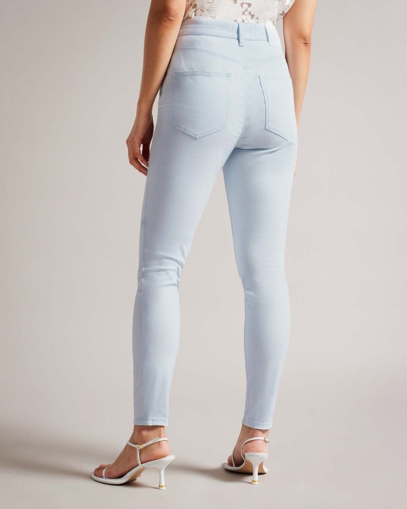 Ted Baker SOPHAA Slab Leg Sateen Denim Lt-Blue | 691ERXYKT