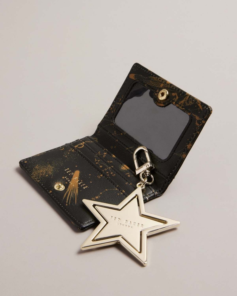 Ted Baker STARRRY Star Keyring and Card Holder Gift Set Negrii | 578UNLQYP