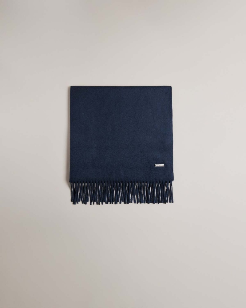 Ted Baker STEVENN Woollen Scarf Bleumarin | 465AERMIS