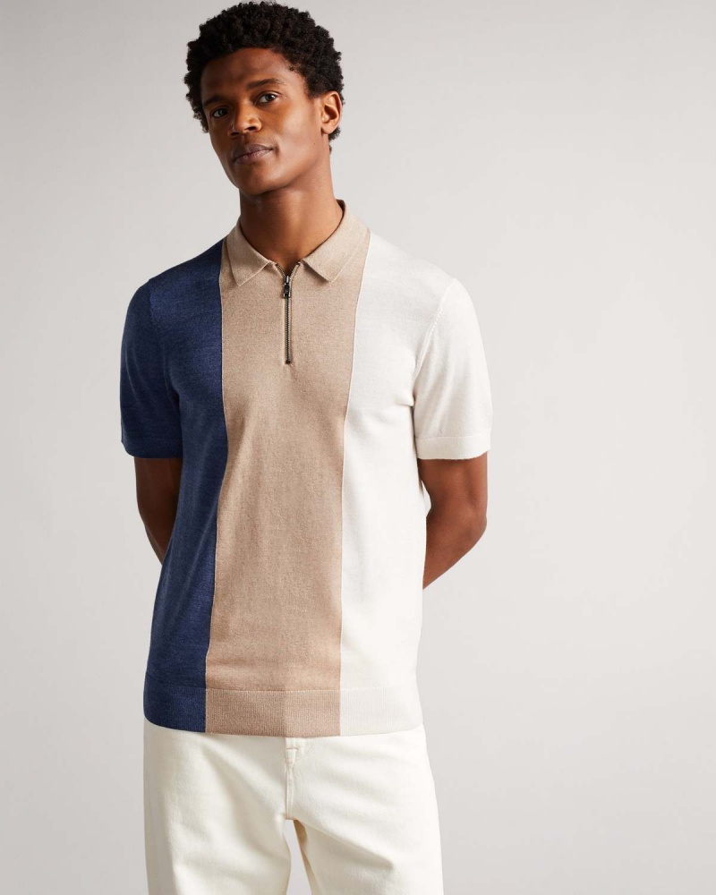 Ted Baker SWANSEA SS In Dungi Merino Lână Polo | 675PWDOHJ