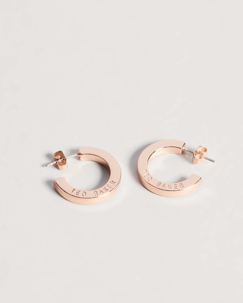 Ted Baker Senatta Crystal Hoop Earring Rosegold | 587BLNMEA