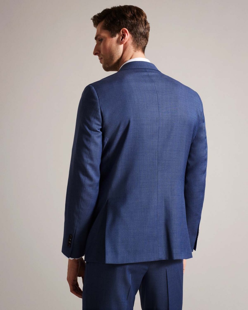 Ted Baker UPSALAJ Navy Mix Suit Jacket Bleumarin | 632XTMDUJ