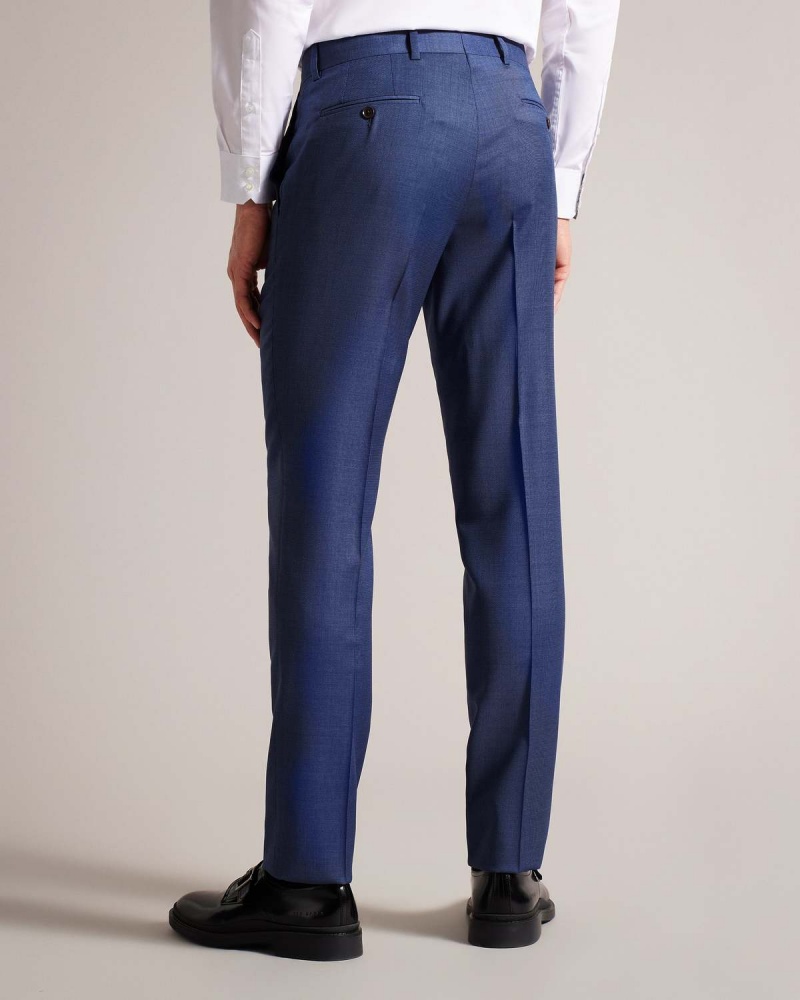 Ted Baker UPSALAT Navy Mix Suit Trousers Bleumarin | 485LTVFZO