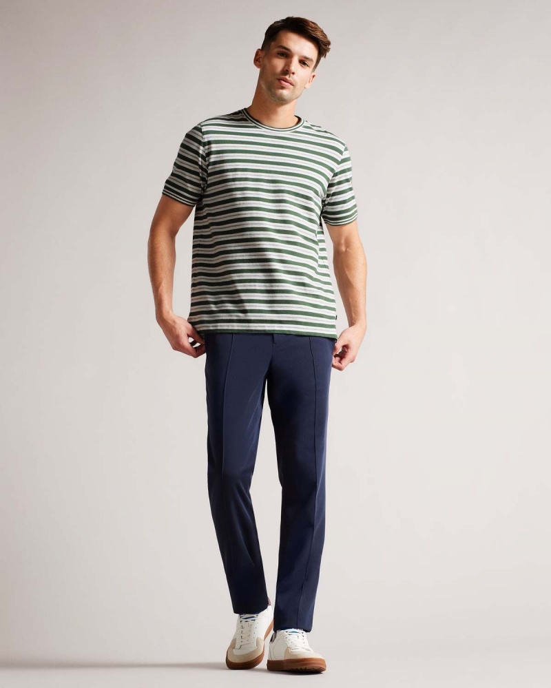 Ted Baker VADELL SS Regular Fit In Dungi Tshirt Kaki | 239YGVMQA