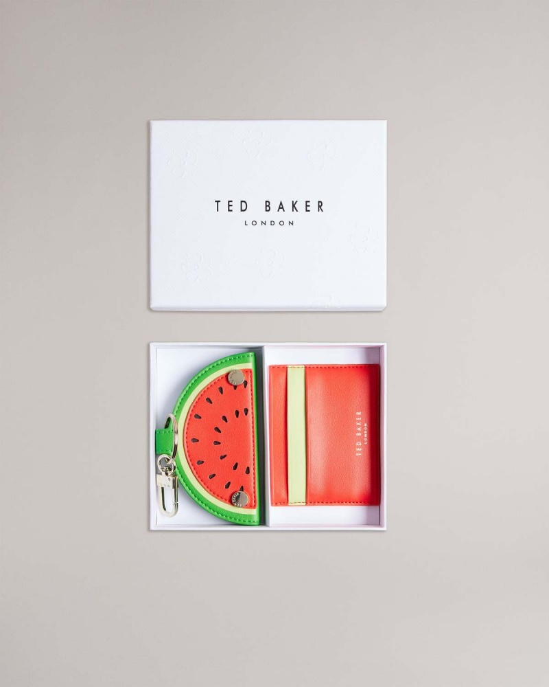 Ted Baker Wmelon Watermelon Keyring and Card Holder Rosii | 025EKOXGR