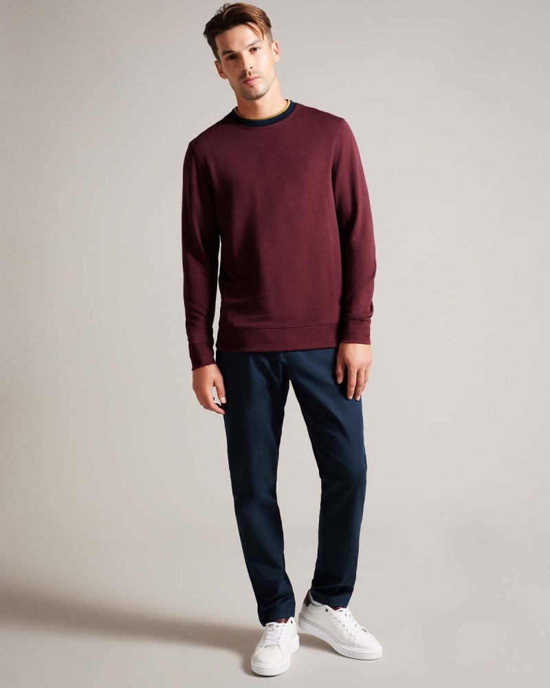 Ted Baker ZYLEM LS Regular Soft Touch Sweatshirt Visinii | 148DMRXOF