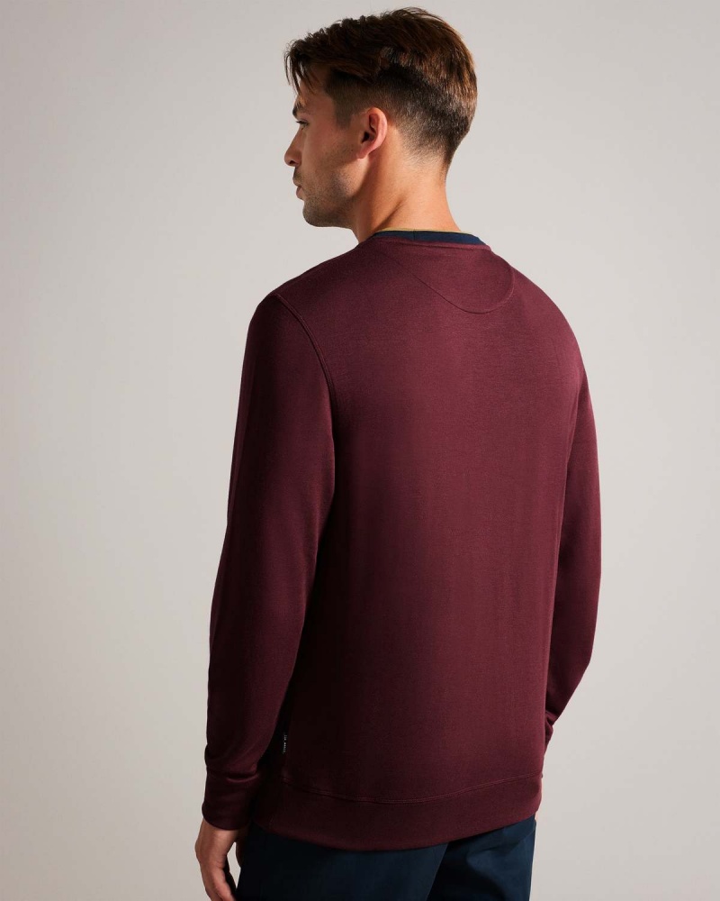 Ted Baker ZYLEM LS Regular Soft Touch Sweatshirt Visinii | 148DMRXOF